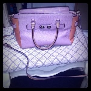 Coach Pink Rose Colorblock Handbag